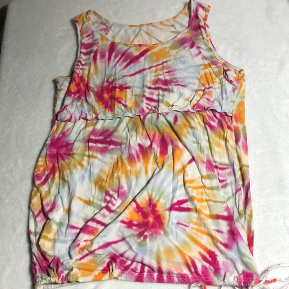 Latched Mama Tops - Latched mama tie-dye x-large tank top